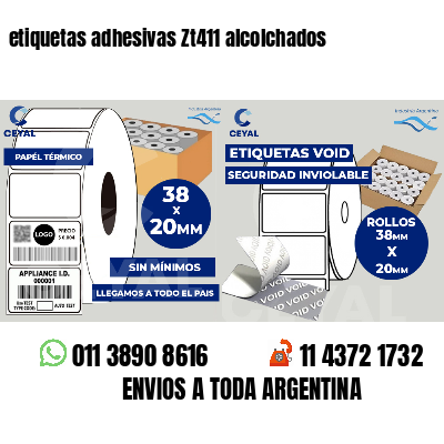 etiquetas adhesivas Zt411 alcolchados