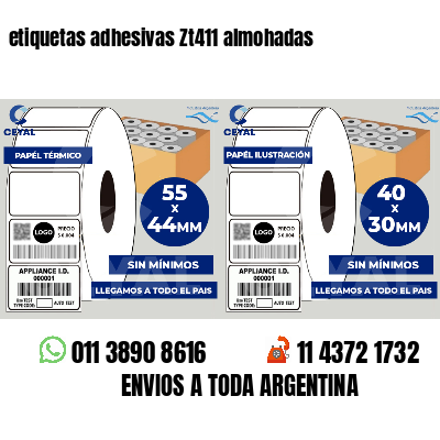 etiquetas adhesivas Zt411 almohadas