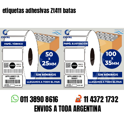 etiquetas adhesivas Zt411 batas