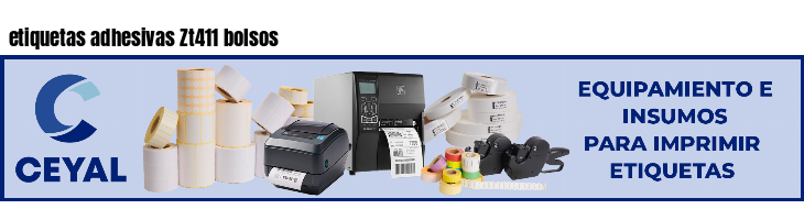 etiquetas adhesivas Zt411 bolsos