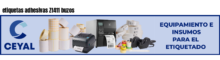 etiquetas adhesivas Zt411 buzos