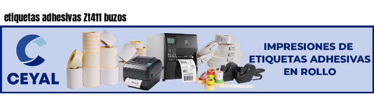 etiquetas adhesivas Zt411 buzos