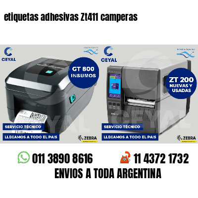 etiquetas adhesivas Zt411 camperas