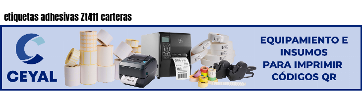 etiquetas adhesivas Zt411 carteras