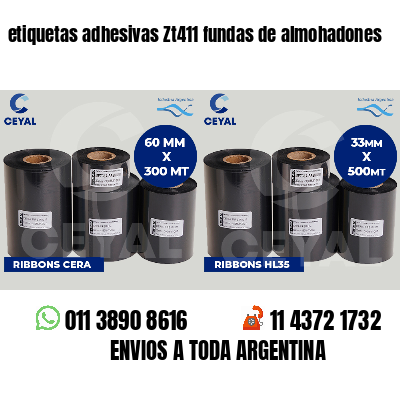 etiquetas adhesivas Zt411 fundas de almohadones