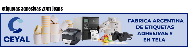 etiquetas adhesivas Zt411 jeans