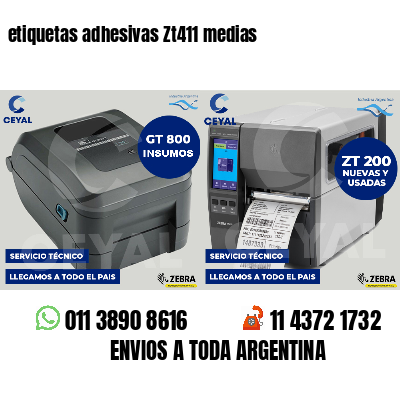 etiquetas adhesivas Zt411 medias