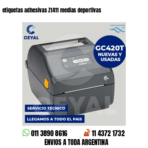 etiquetas adhesivas Zt411 medias deportivas