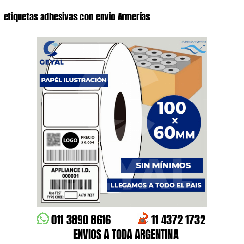 etiquetas adhesivas con envio Armerías