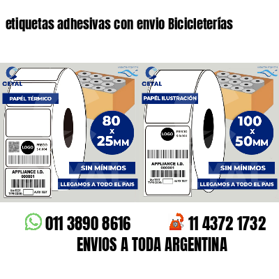 etiquetas adhesivas con envio Bicicleterías