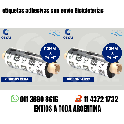 etiquetas adhesivas con envio Bicicleterías