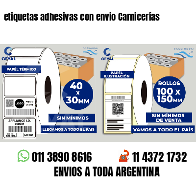 etiquetas adhesivas con envio Carnicerías