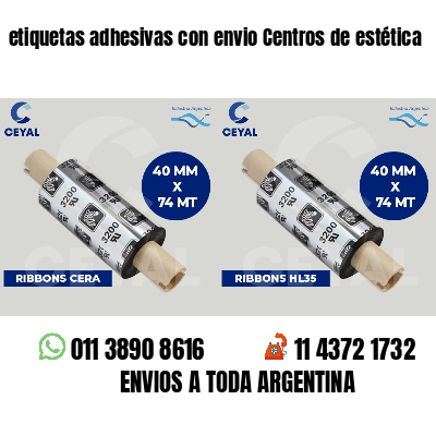 etiquetas adhesivas con envio Centros de estética