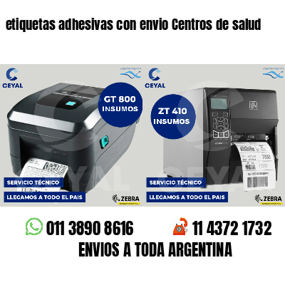 etiquetas adhesivas con envio Centros de salud