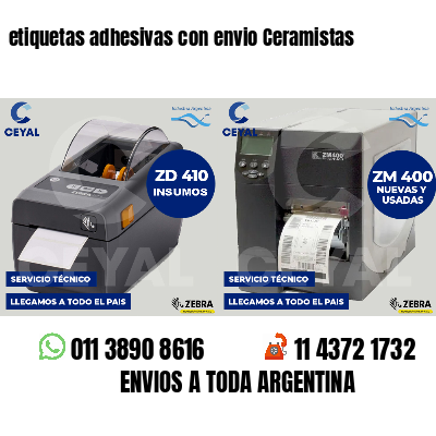etiquetas adhesivas con envio Ceramistas