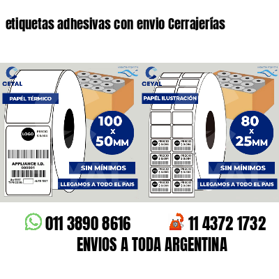etiquetas adhesivas con envio Cerrajerías