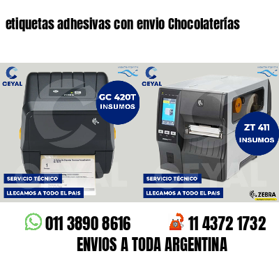 etiquetas adhesivas con envio Chocolaterías