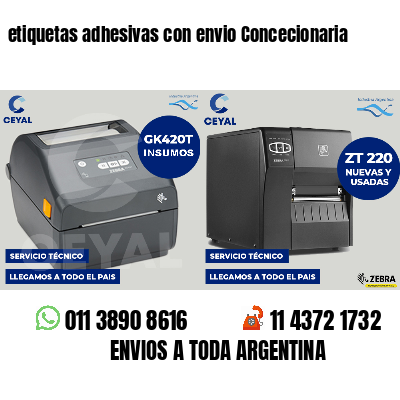 etiquetas adhesivas con envio Concecionaria
