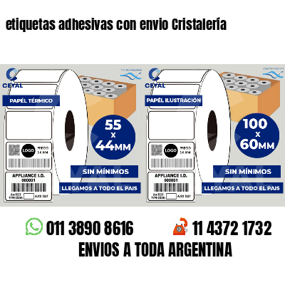 etiquetas adhesivas con envio Cristalería