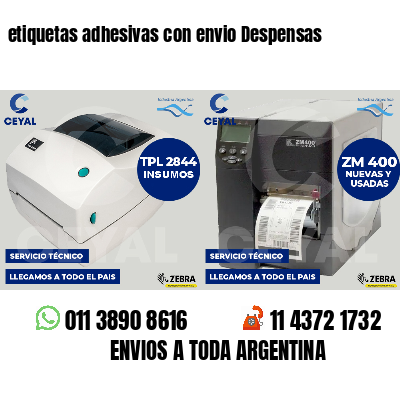 etiquetas adhesivas con envio Despensas
