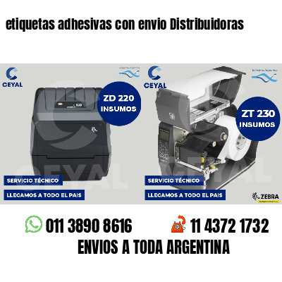 etiquetas adhesivas con envio Distribuidoras