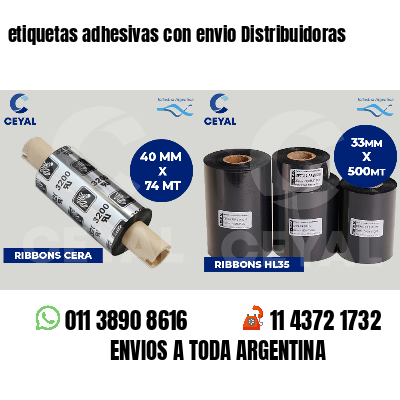 etiquetas adhesivas con envio Distribuidoras