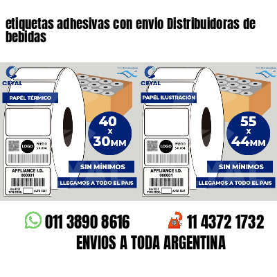 etiquetas adhesivas con envio Distribuidoras de bebidas