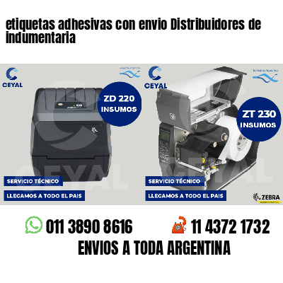 etiquetas adhesivas con envio Distribuidores de indumentaria