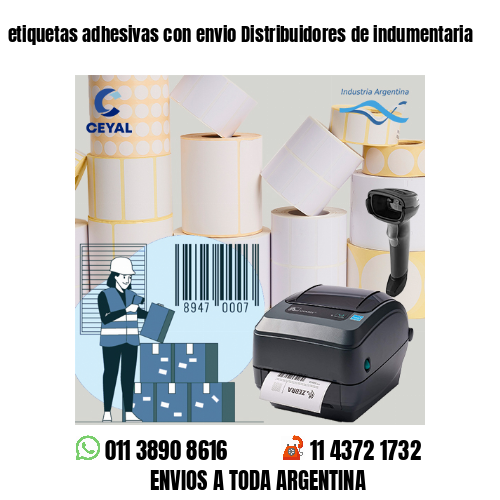etiquetas adhesivas con envio Distribuidores de indumentaria