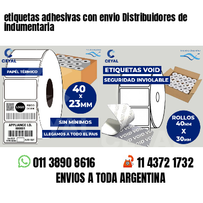 etiquetas adhesivas con envio Distribuidores de indumentaria