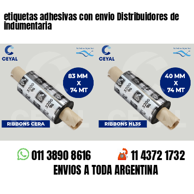 etiquetas adhesivas con envio Distribuidores de indumentaria