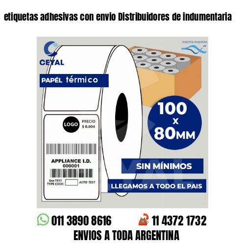 etiquetas adhesivas con envio Distribuidores de indumentaria