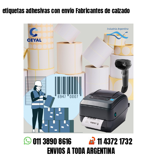etiquetas adhesivas con envio Fabricantes de calzado