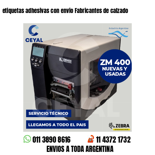 etiquetas adhesivas con envio Fabricantes de calzado