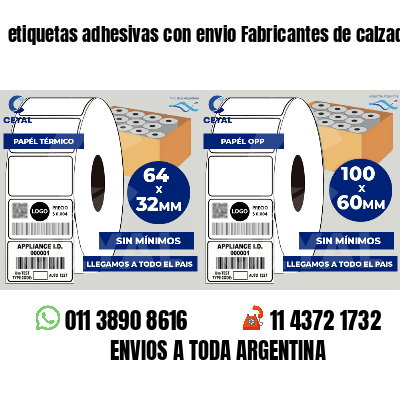 etiquetas adhesivas con envio Fabricantes de calzado
