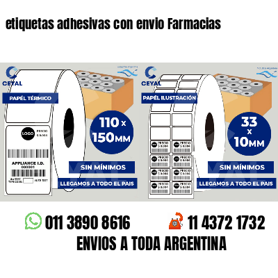 etiquetas adhesivas con envio Farmacias