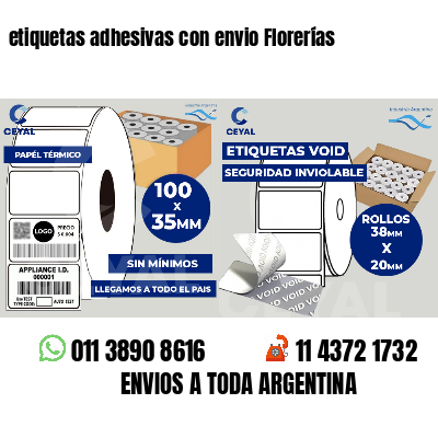 etiquetas adhesivas con envio Florerías