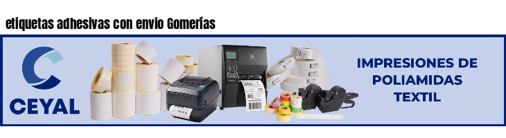 etiquetas adhesivas con envio Gomerías