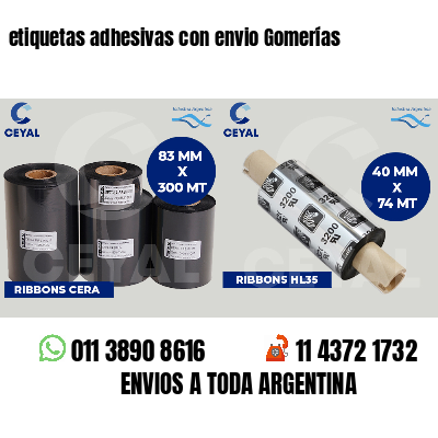 etiquetas adhesivas con envio Gomerías