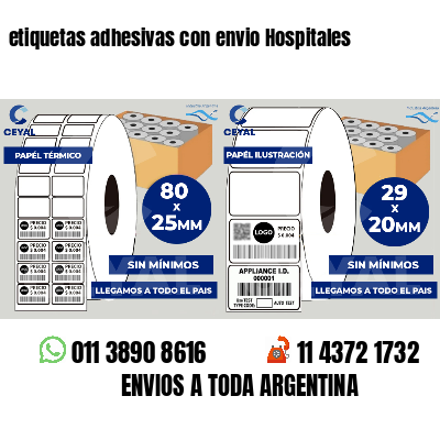 etiquetas adhesivas con envio Hospitales