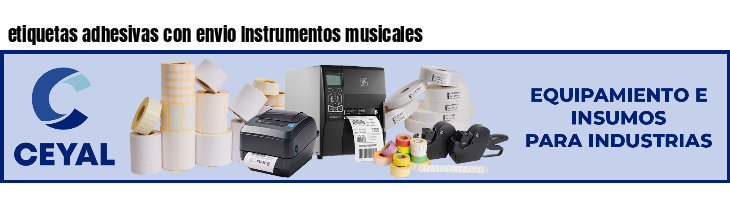 etiquetas adhesivas con envio Instrumentos musicales