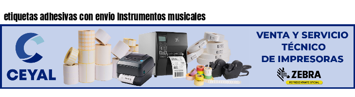 etiquetas adhesivas con envio Instrumentos musicales