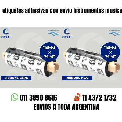 etiquetas adhesivas con envio Instrumentos musicales