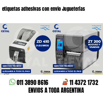 etiquetas adhesivas con envio Jugueterías