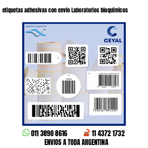 etiquetas adhesivas con envio Laboratorios bioquímicos