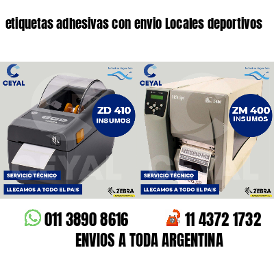 etiquetas adhesivas con envio Locales deportivos