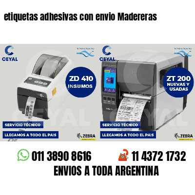etiquetas adhesivas con envio Madereras