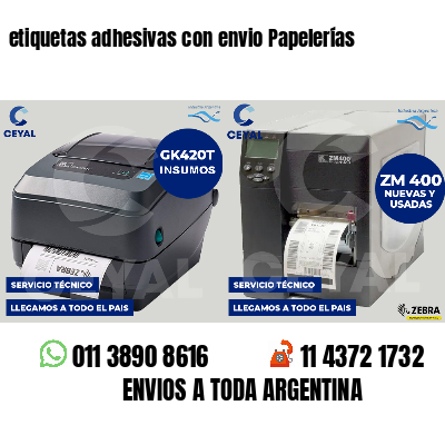 etiquetas adhesivas con envio Papelerías