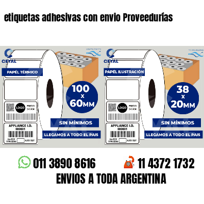 etiquetas adhesivas con envio Proveedurías
