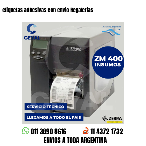 etiquetas adhesivas con envio Regalerías